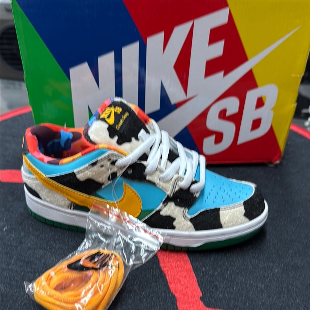 Nike SB Ben & Jerry’s chunky dunkys Colorful Cow Print Sneakers